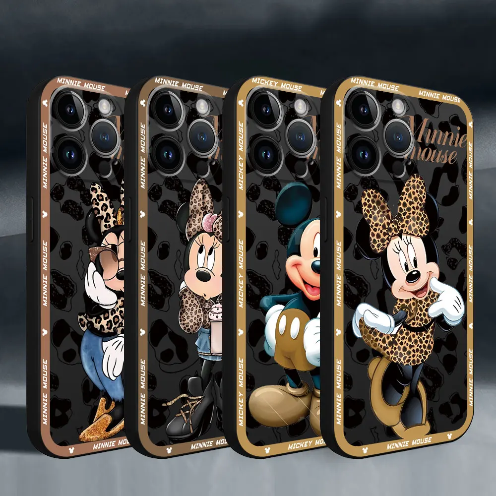 ديزني ميكي وميني حالة الوفير لينة لتفاح ، غطاء تبو لفون 12 ميني ، 11 ، 15 برو ماكس ، إكس إس ، إكس ، 14 ، سي ، إكس آر ، 8 بلس ، 13 برو ، 13 برو ، 13 برو