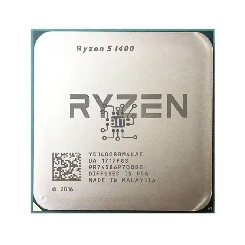 Ryzen โปรเซสเซอร์ซีพียูแปดเกลียว Quad-core 1400 1400 3.2กิกะเฮิร์ตซ์ YD1400BBM4KAE AM4ซ็อกเก็ต