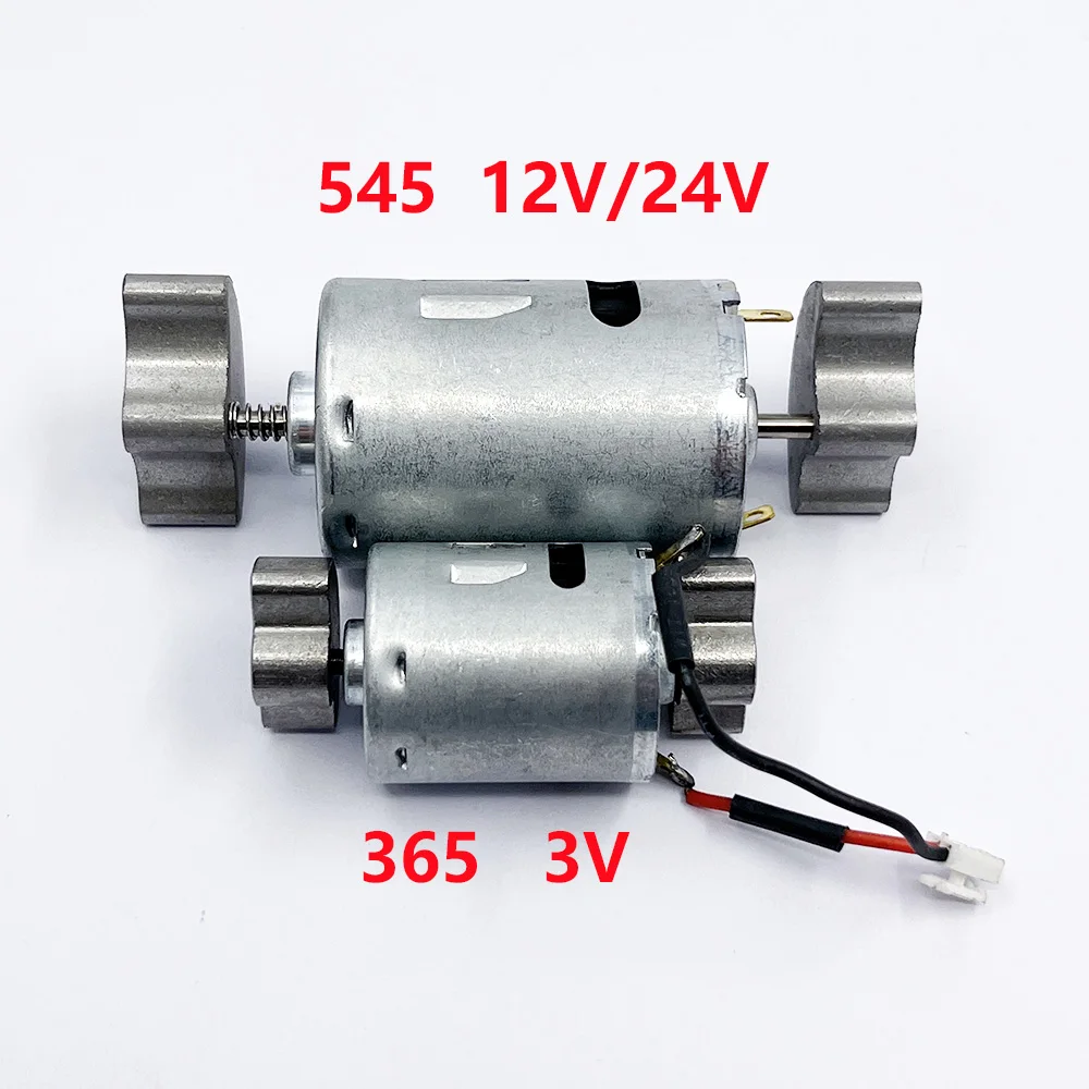 Mini RS-545 Vibrator Motor DC3V 12V 24V Strong Vibration Power Vibration Motor Dual Head Electric Motor Toy Hobby Massager Model