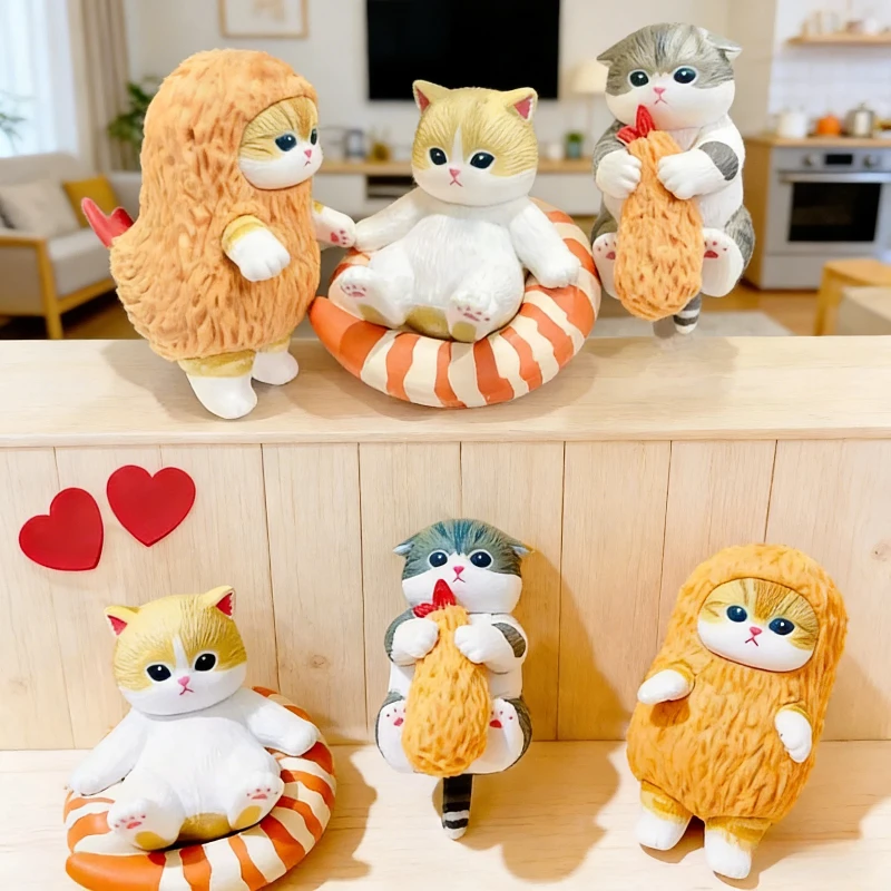 

Коллекционная фигурка Mufosand Fried Shark Cat: брелок-подвеска для рюкзака, модная игрушка, подарок для девочек