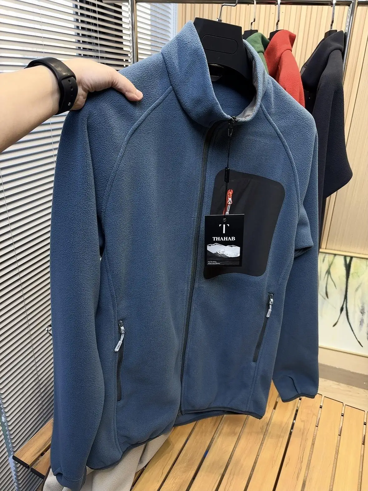 Thermojacke, Outdoor-Radsport-Freizeitjacke, Modische Innenschicht-Strickjacke, Dicke Doppelseitige Fleecejacke für Damen und Herren – Detail 20