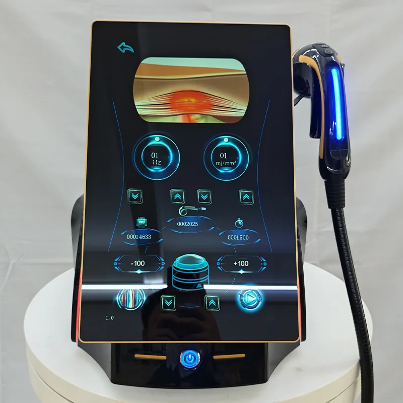 Portable Body Care Focus Shockwaves Instrument Relieve Pain Promote Blood Circulation Physiotherapy Relieve Pain Machine
