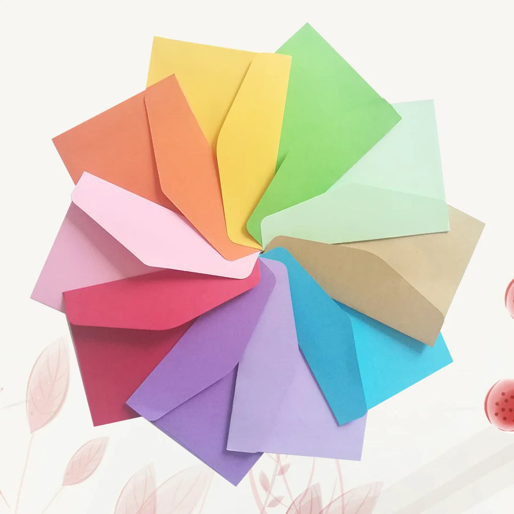 

30pcs Mini Bank Storage Bag Brights Color Membership Cards Envelopes Bag (Random Color) mini envelope