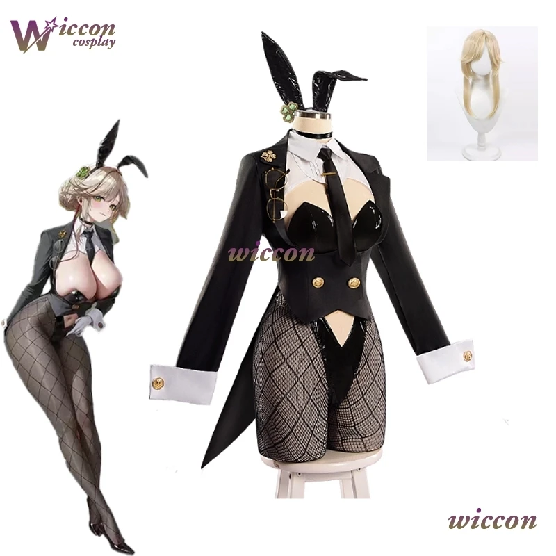 Moe ‌‌‌‌‌‌NIKKE The Goddess Of Victory Ade Cosplay Costume Bunny Girl Jumpsuit Halloween Carnival Party Outfit Halloween Sexy