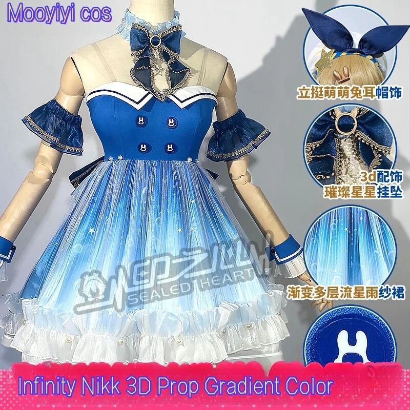 2025 New Game Infinity Nikki Cosplay costume Halloween Christmas Role Playing Party Comic Game Anime Colorful Lolita Skirt XS-XL