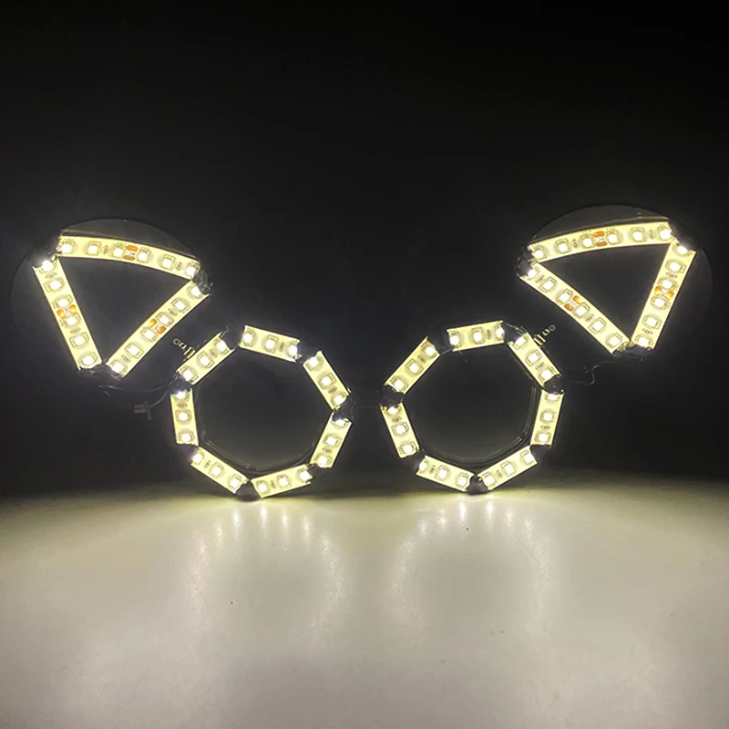 LED Cat Ear Glasses Bachelor Party Birthday Halloween Christmas NightClub Carnival Dance Cat Ear Glasses Y2k Rave Accessories