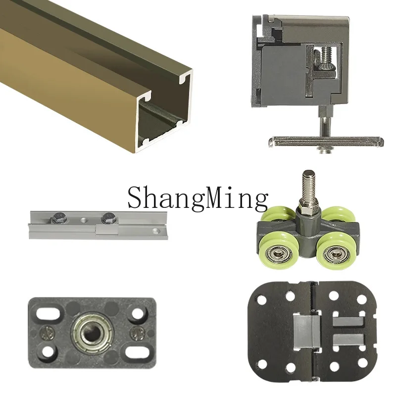 DSA folding door hardware accessories open sliding door crane pulley slide rail room door kitchen bathroom track
