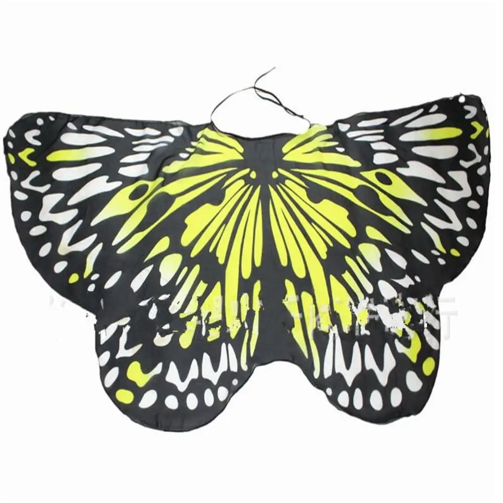 Halloween Fairy Cosplay Partyprop Butterfly Scarf  Cloak Costumes Accessory Butterfly Wings Shawl
