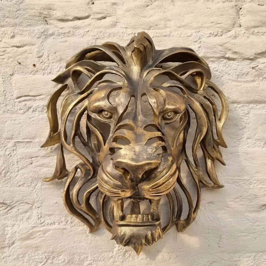 

Independent station Lion Head Art lion head art sculpture pendant decoration