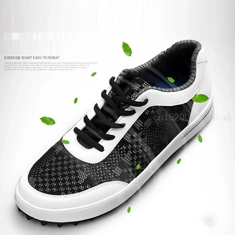 PGM Men Golf Shoes Lightweight Breathable Air Mesh Golf Shoes Men Anti-slip Outdoor Sneakers Men Sport Training Golf Shoes