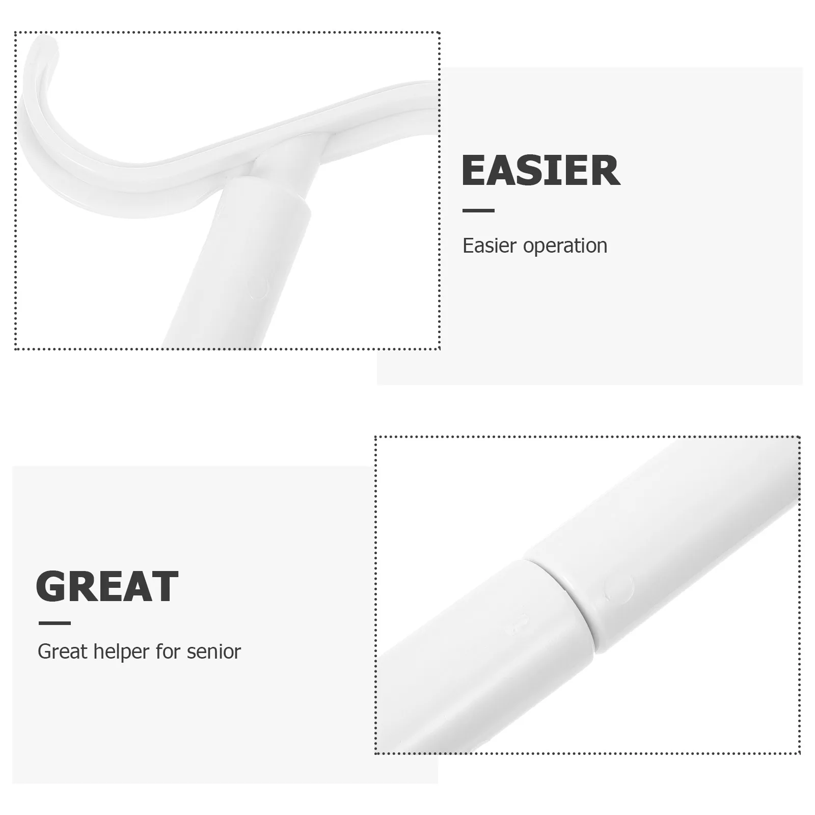 

Two-In-One Detachable Dressing Stick For Elderly Disabled Pregnant Adults Lightweight Abs Shoe Lifter Socks Aid Kit Health Care