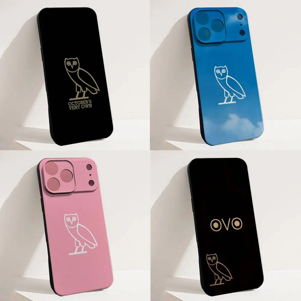 

D-Drake O-OWL ovo Phone Case For iPhone 17,16,15,14,13,12,11,X,XS,8,7,Pro,Max,Plus,E,SE4,Air,Mini Black Funda Shell