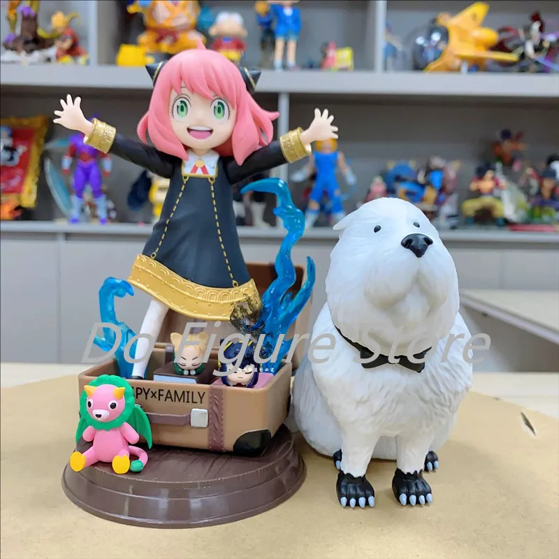 

Anya Forger With Bond Forger Kawaii Figure SPY 19cm Anime Aniya Girl With Her Dog Model Toy Desktop Ornaments
