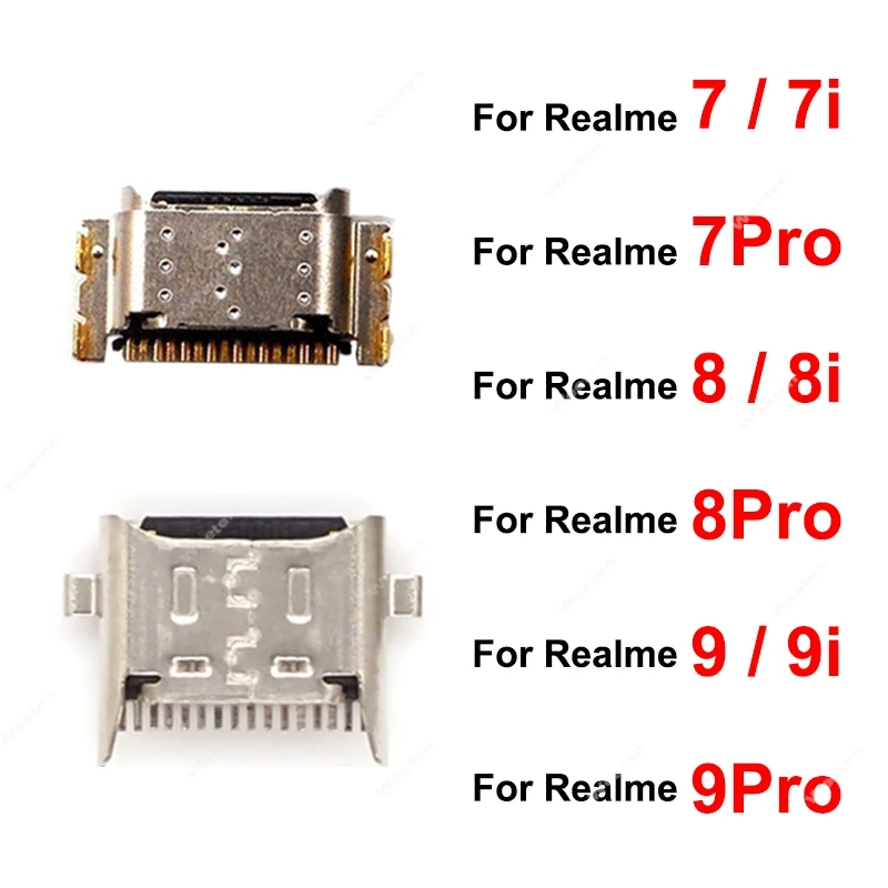 For Realme 7 8 9 Pro 7i 8i 9i 4G 5G USB Charging Port USB Charger Dock Connector Jack Replacement