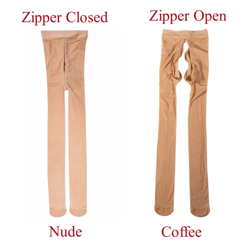 Plus Size Women Sexy Shaping Pantyhose Double Zippers Oil Shiny Glossy Yoga Leggings Transparent Tights Hot Pole Dance Clubwear