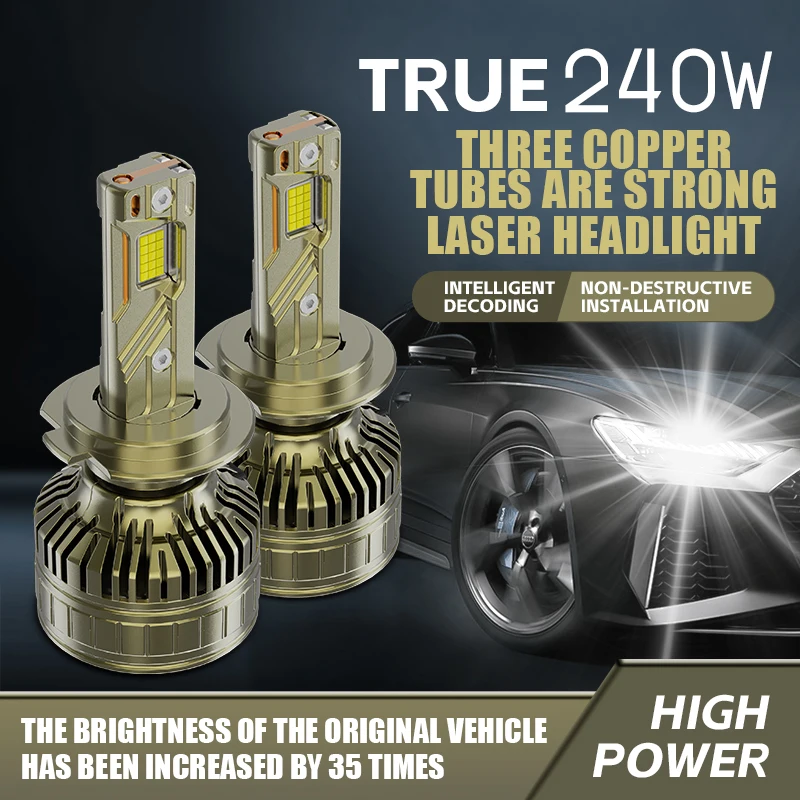 

2PCS H11 Canbus Led Headlight Bulbs 150W 69800LM Super Bright H7 H4 H8 H9 9005 HB3 9006 HB4 6000K Auto Lamp 12V 24V