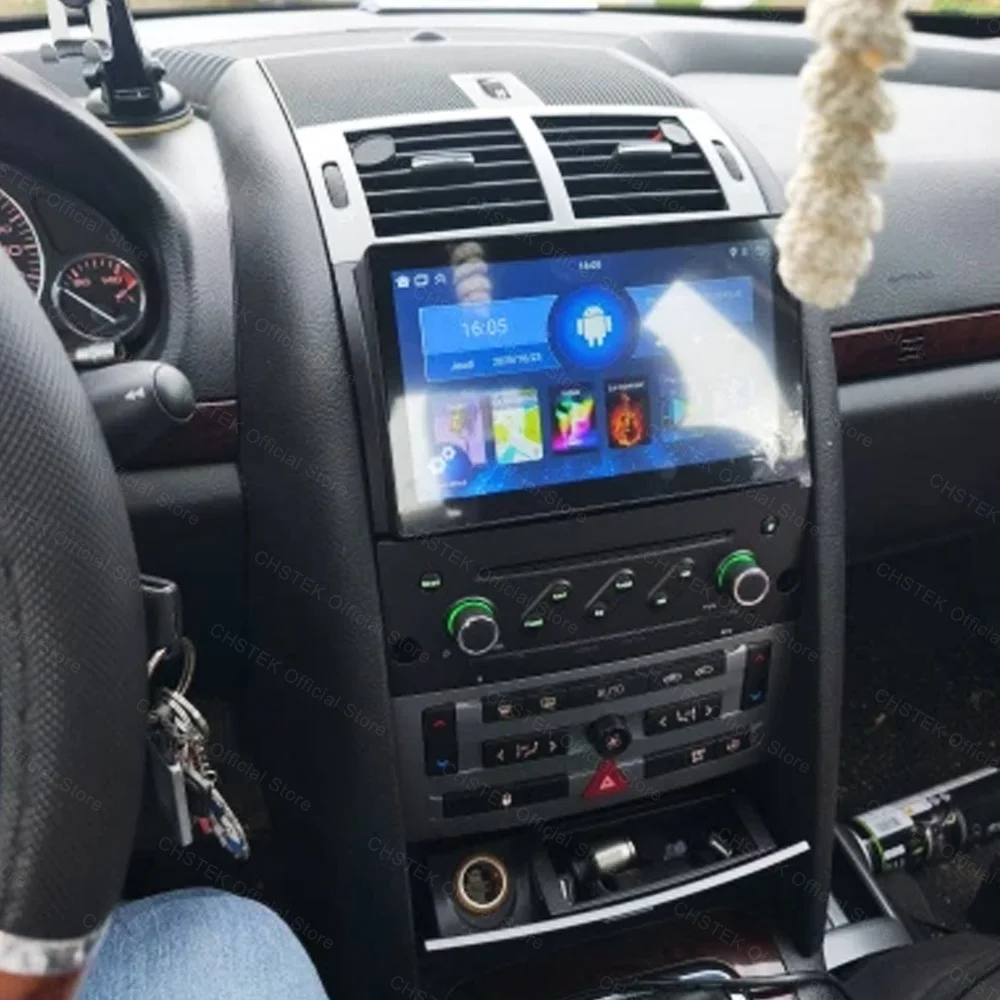 CHSTEK Android 14 Car Radio For Peugeot 407 CC SW 407CC 2004-2010 Carplay Multimedia Player Navi GPS WIFI 4G Bluetooth Head Unit