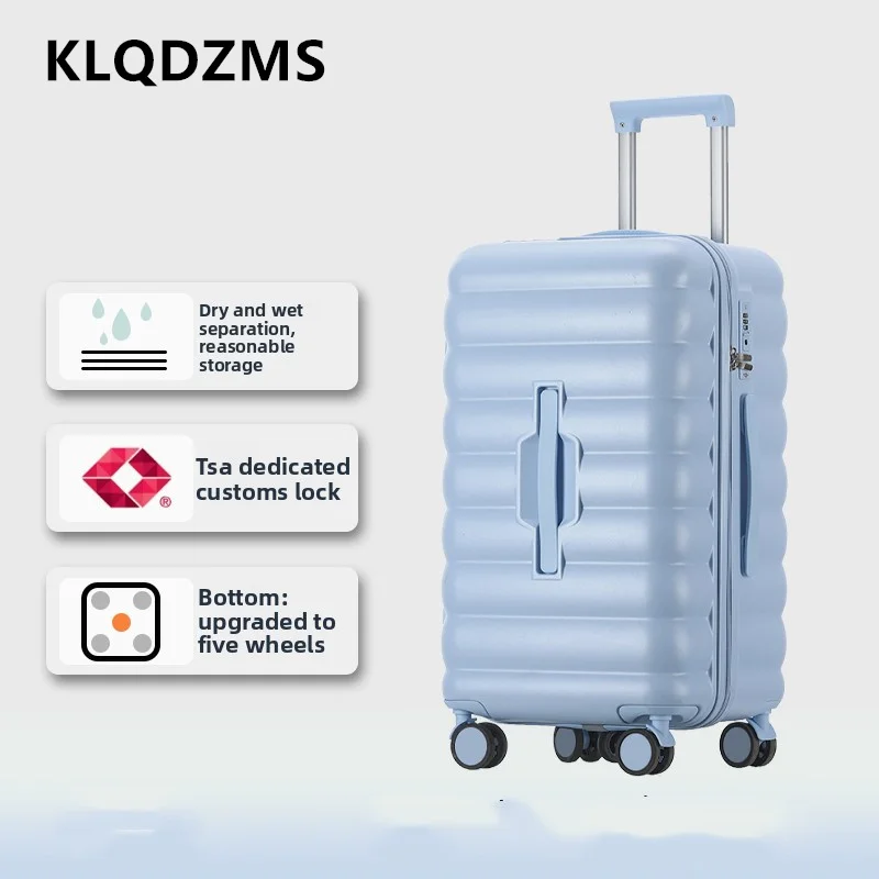 KLQDZMS Cabin Suitcase Large Capacity Trolley Case ABS+PC Boarding Case 20