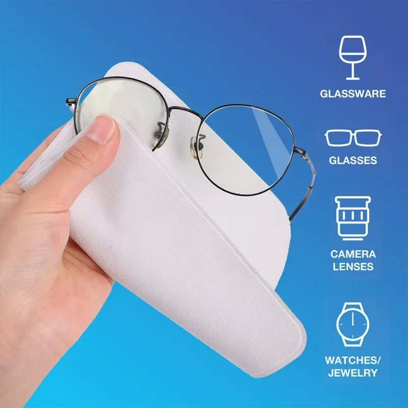 1-5pcs Universal Polishing Cloths with Box for Apple Phone IPad Screen Camera Lens Wipe Cloth Eyeglass Cleaning Microfiber Cloth