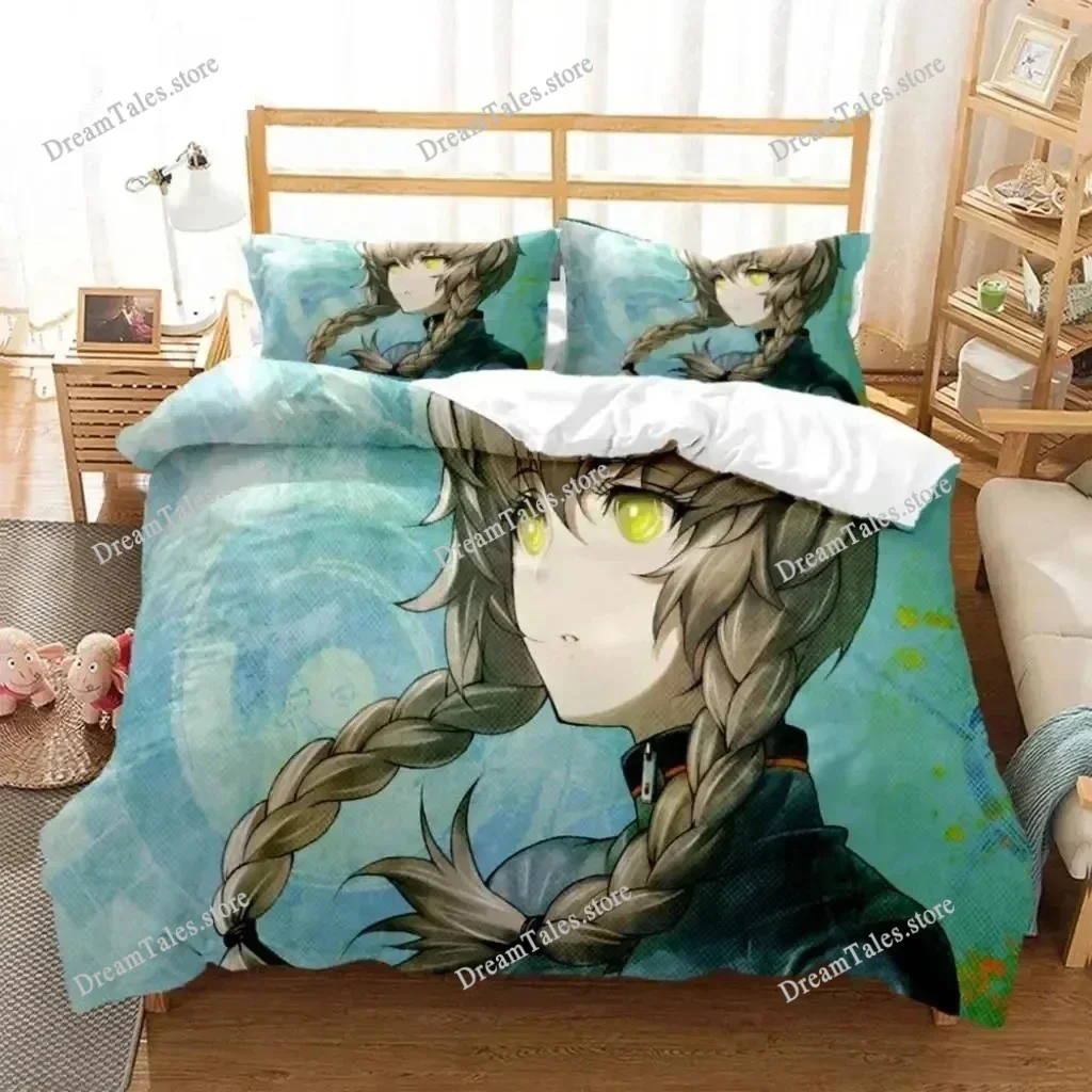 3D Print Steins Gate Kurisu Makise Bedding Set Duvet Cover Bed Set Quilt Cover Pillowcase Comforter King Queen Size Boys Adult74