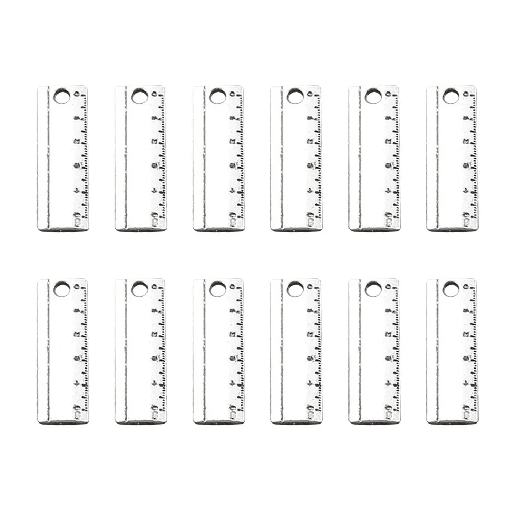 

60 Pcs Ruler Pendant Diy Charm Pendant Charm DIY Accessories Jewelry Making Pendants Durable Alloy Special Design