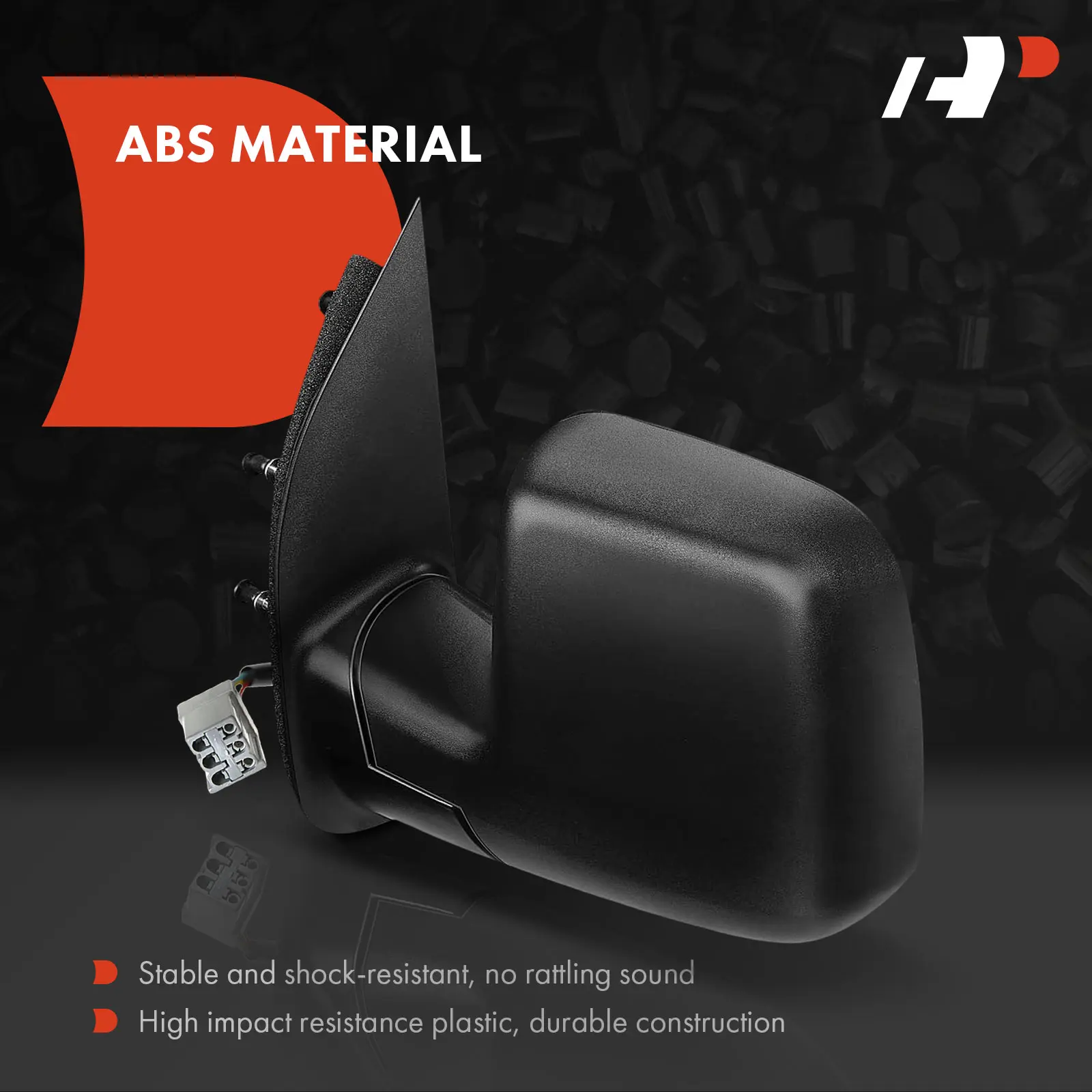 A-Premium Driver Side Power Door Mirror for Ford E-150 E-250 E-350 Super Duty E-450 Super Duty 2009 Power Folding Textured Black