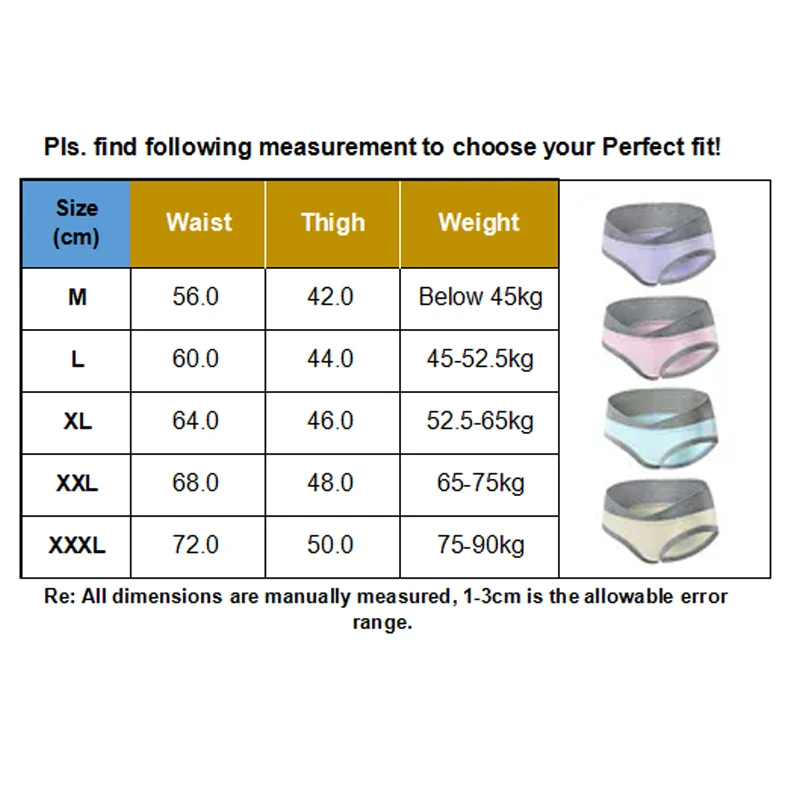 4Pcs/Lot U-Shaped Low Waist Maternity Underwear Pregnant Women Underwear Maternity Panties Pregnancy Briefs Women Clothes