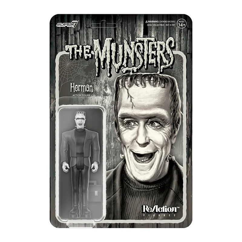 Super7 The Munsters Wave 2: Full Set in Gray Tones – Classic Toy Action Figures, Decorative Pieces & Collectibles