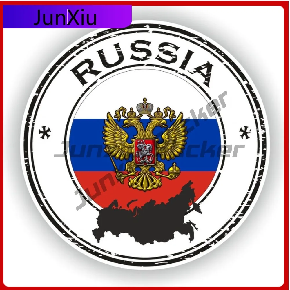 

Russia Seal Round Flag Trendy Vehicle Body Decoration Applied To Vehicle Exterior Bodywork And Glass With National Emblem