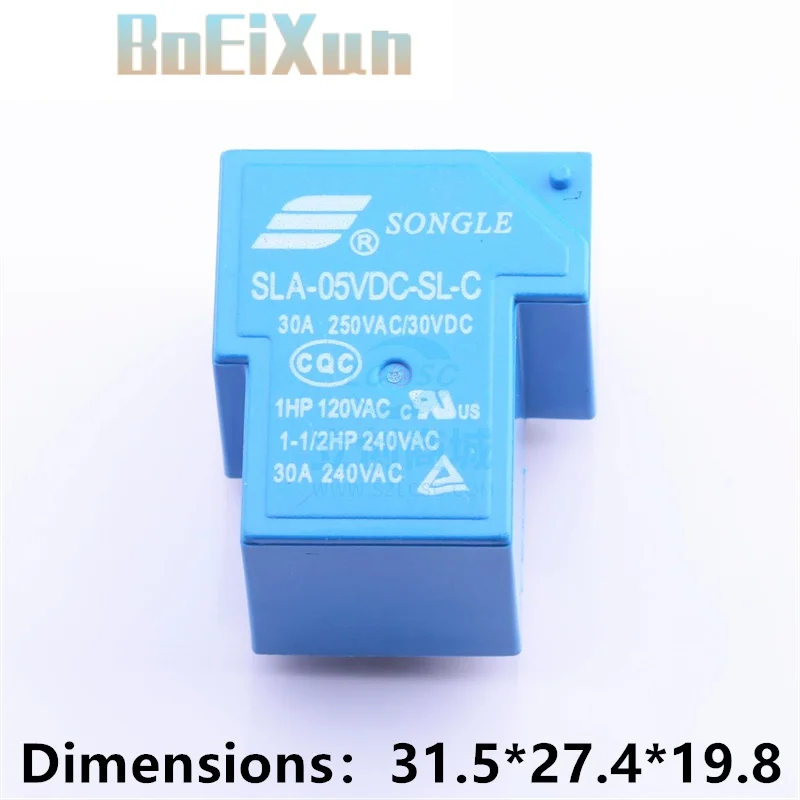 10Pcs/Songle Relay T90 SLA-05VDC-SL-C SLA-12VDC-SL-C SLA-24VDC-SL-C 5V 12V 24V 6PIN T90 1CO relay Brand new and original