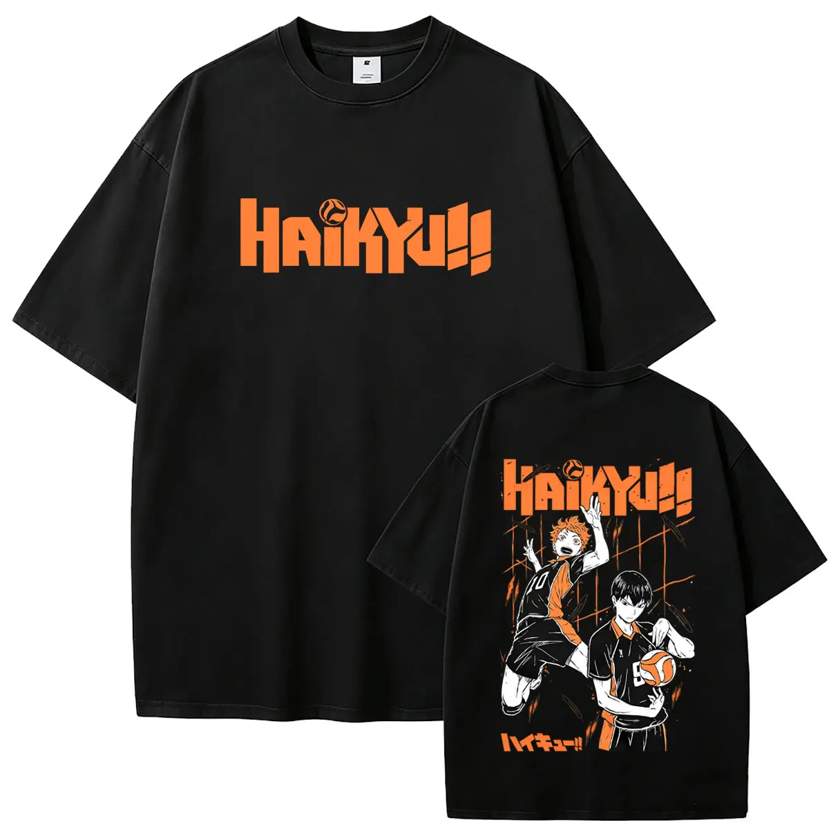 Anime Haikyuu Hinata Shoyo Tobio Kageyama Graphic T-shirt Men Women Manga Oversized T Shirts Men's Fashion Vintage Streetwear