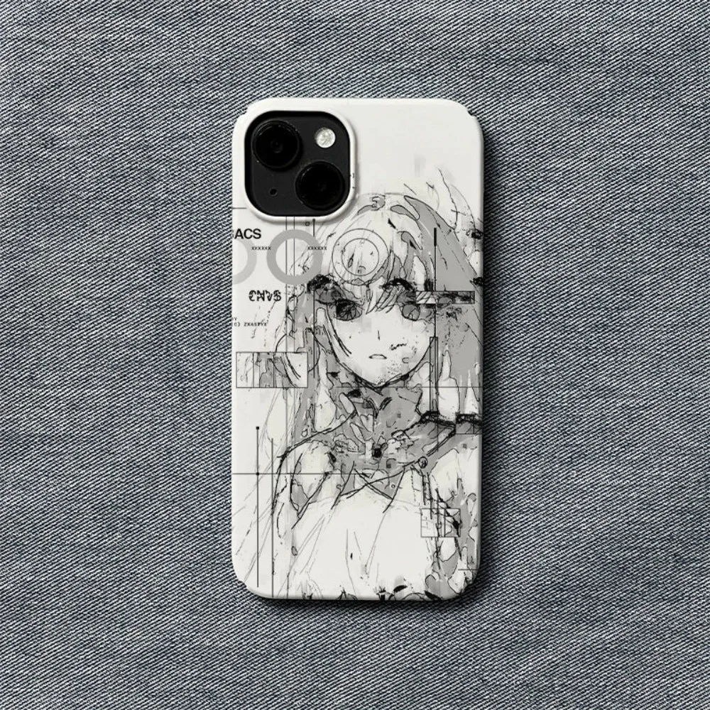 Coque de téléphone Anime Street Style pour iPhone 17 16 15 14 13 12 11 Pro Max X XS XR XS Max 7 8 Plus, film brillant, coque rigide en PC
