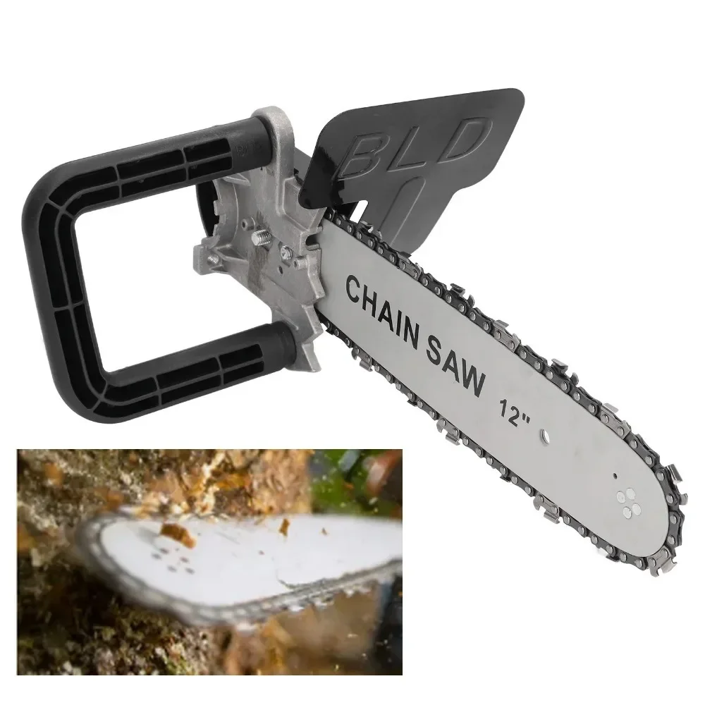 1 Set Chainsaw Converter Set High Carbon Steel Electric Bracket for Angle Grinder Woodworking Tool