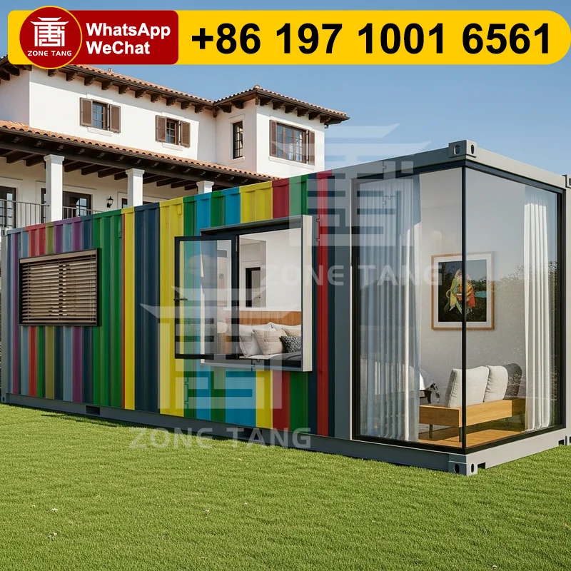 

40ft Expandable Container House Usa Garden House Flat Pack House Durable Container Home House Modular Dining Room Prebuilt Homes