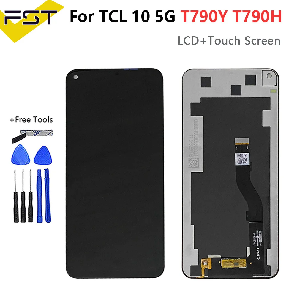 For TCL 10 SE LCD T766H 10 5G LCD T790Y T790H Display Touch Screen Digitizer For TCL 10L T770H 10 Pro T799H LCD 10 Plus T782H