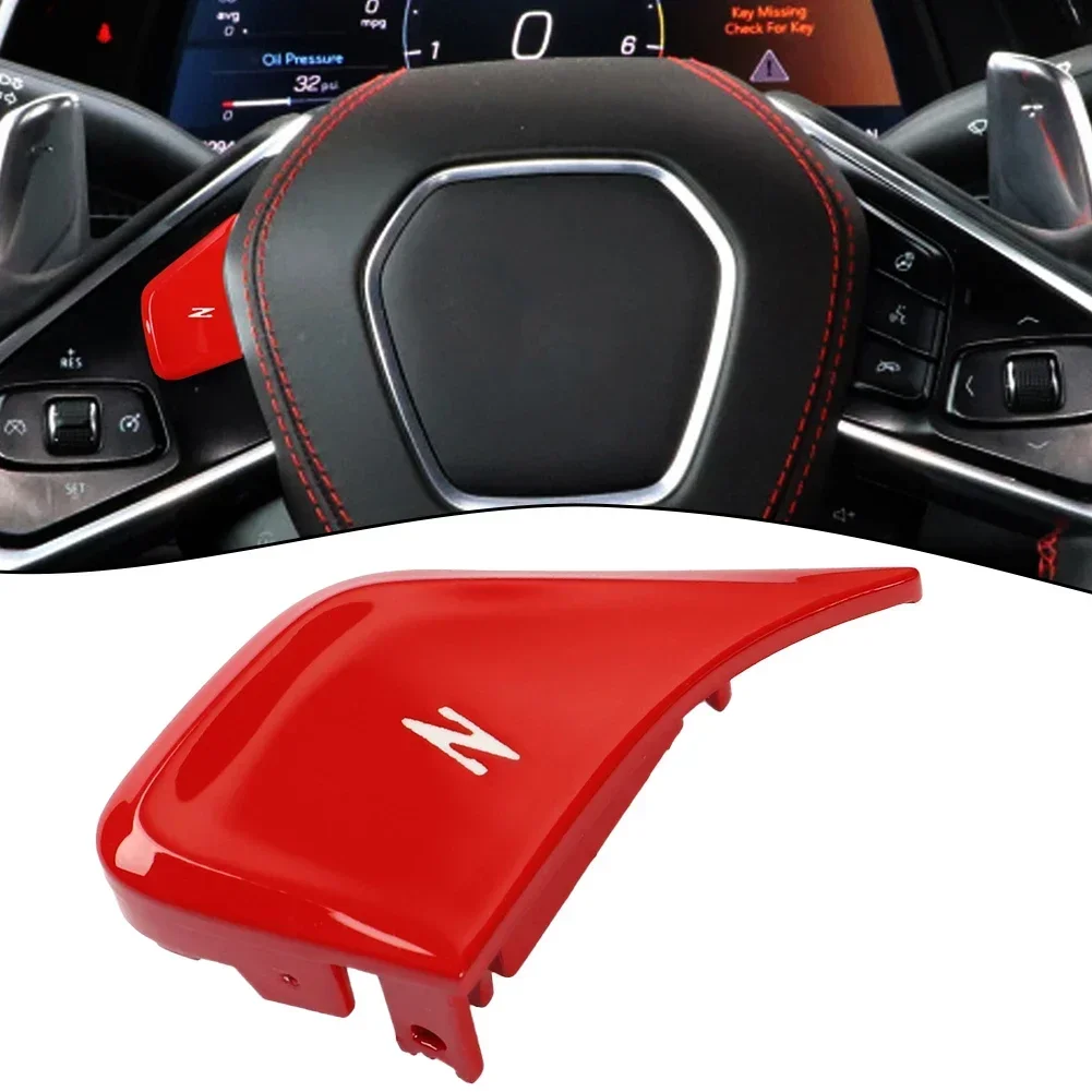 Car Steering Wheel Replace Z Button Cover Red For Chevrolet For Corvette C8 Z06 Z51 2020 2021-2022 2023