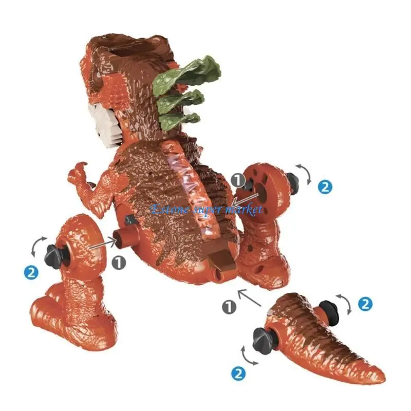 090B Tyrannosaurus Fai-da-te giocattolo ruggente per bambini elettronici giocattolo dinosauro interattivo