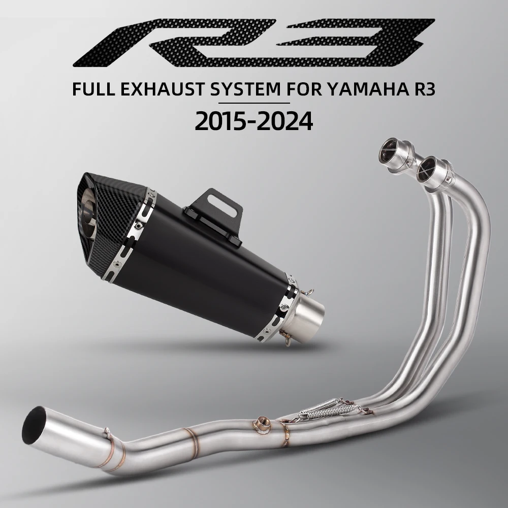 

MT03 Exhaust System For Yamaha R3 R25 MT25 2015-2024 Motorcycle Escape Kit Street Bike Headers Tube Muffler with DB Killer