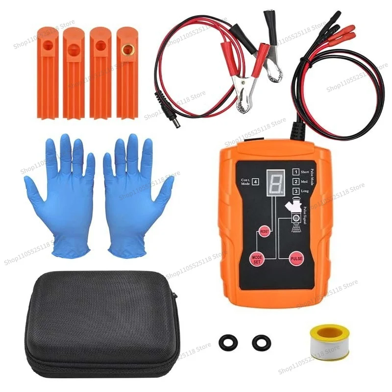 For EM288 Fuel Injector Tester, Cleaning Tool Kit 8 Pulses, Automotive Fuel Injector Tester