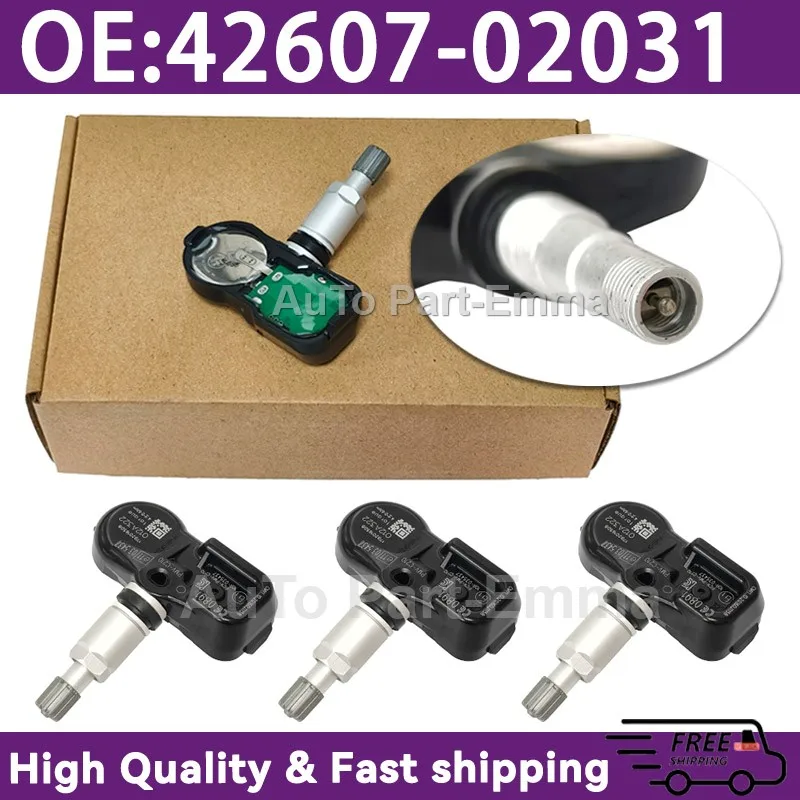 

Подходит для TOYOTA Avensis Auris RAV4 Yaris Verso, новый автоматический TPMS PMV-C210 42607-02031 4260702031, датчик давления в автомобильных шинах