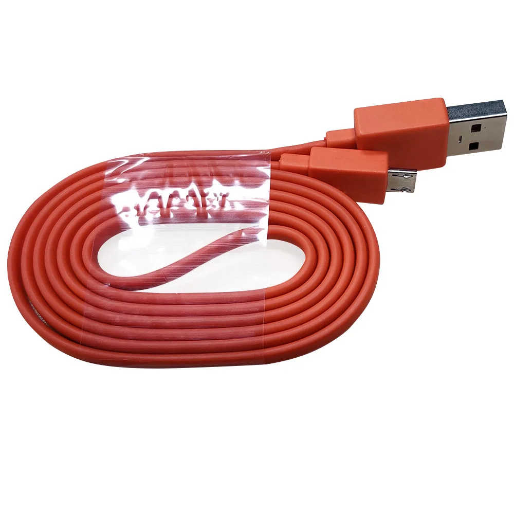 Cabo de Carregamento USB de 1M para JBL Charge 3+ Flip 3 Flip 2 Cabo de Alto-falante Compatível com Bluetooth Laranja