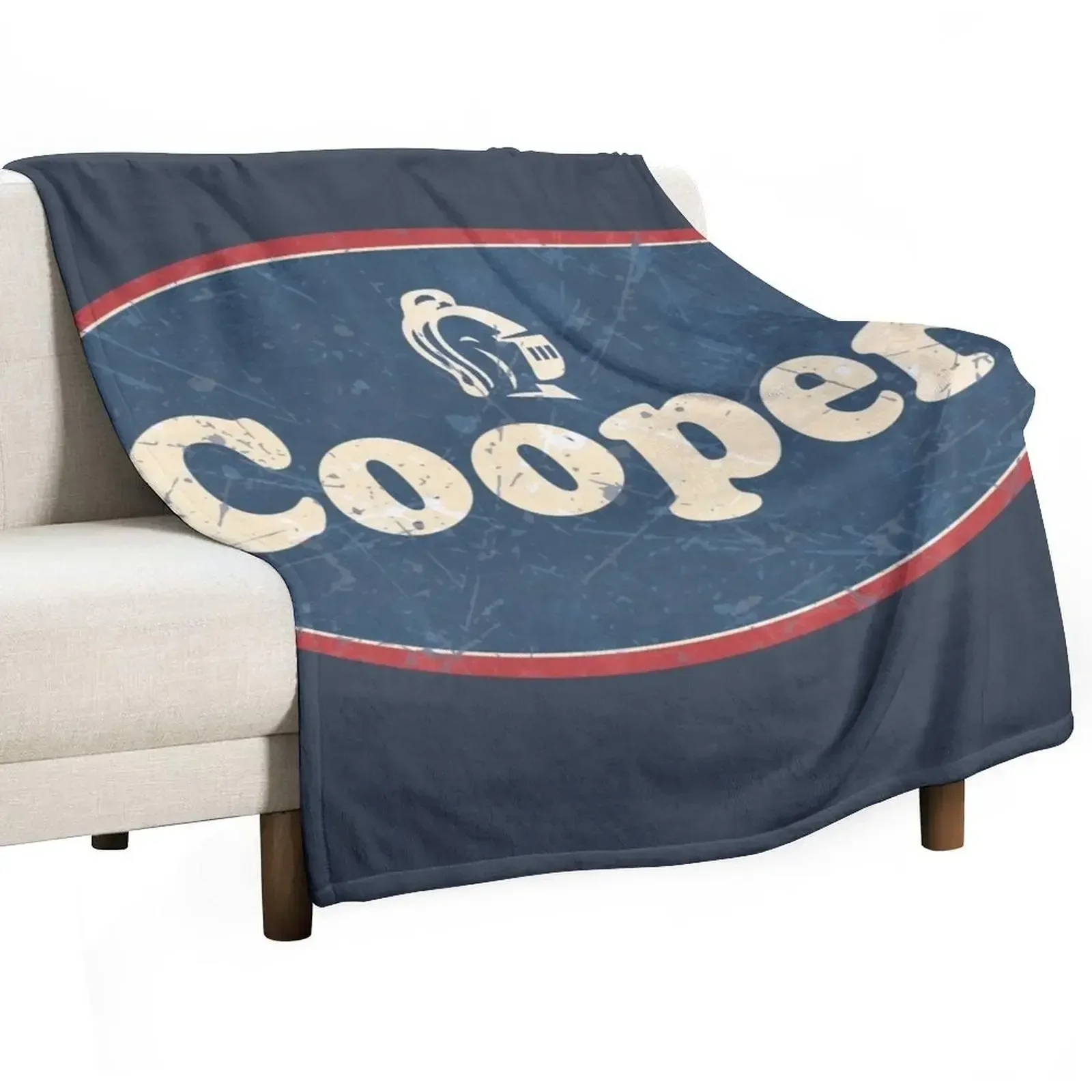 Cooper Retro Tires Throw Blanket Thin Furrys Blankets