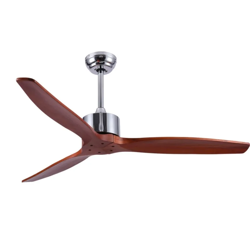 Modern 42 52Inch 3 Solid Wood Blade DC Motor Ceiling Fan with Remote Control Ventilador De Techo  Ceiling Fans