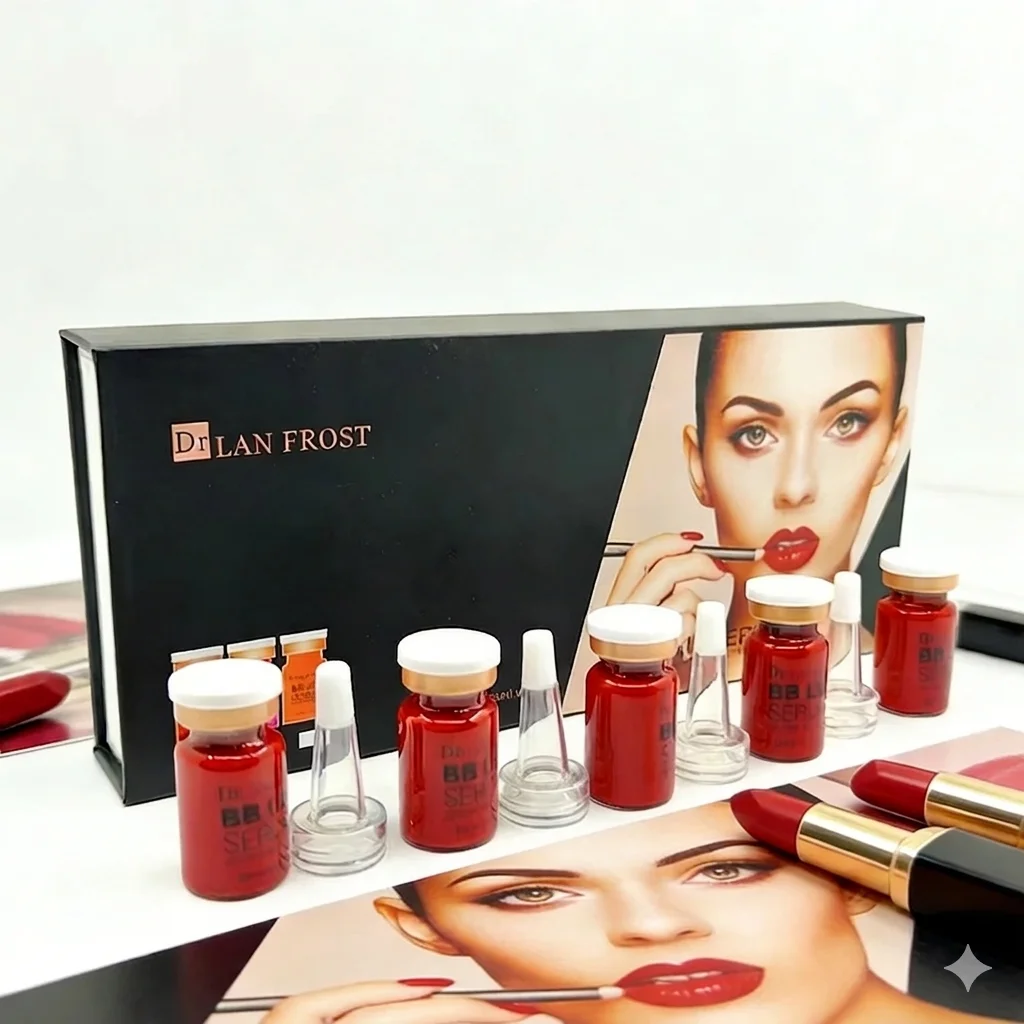 

Набор-стартер LAN FROST Lip Ampoule Serum, полуперманентный BB-блеск для губ, цветной, стойкий, увлажняющий, для ухода за губами, корейский блеск