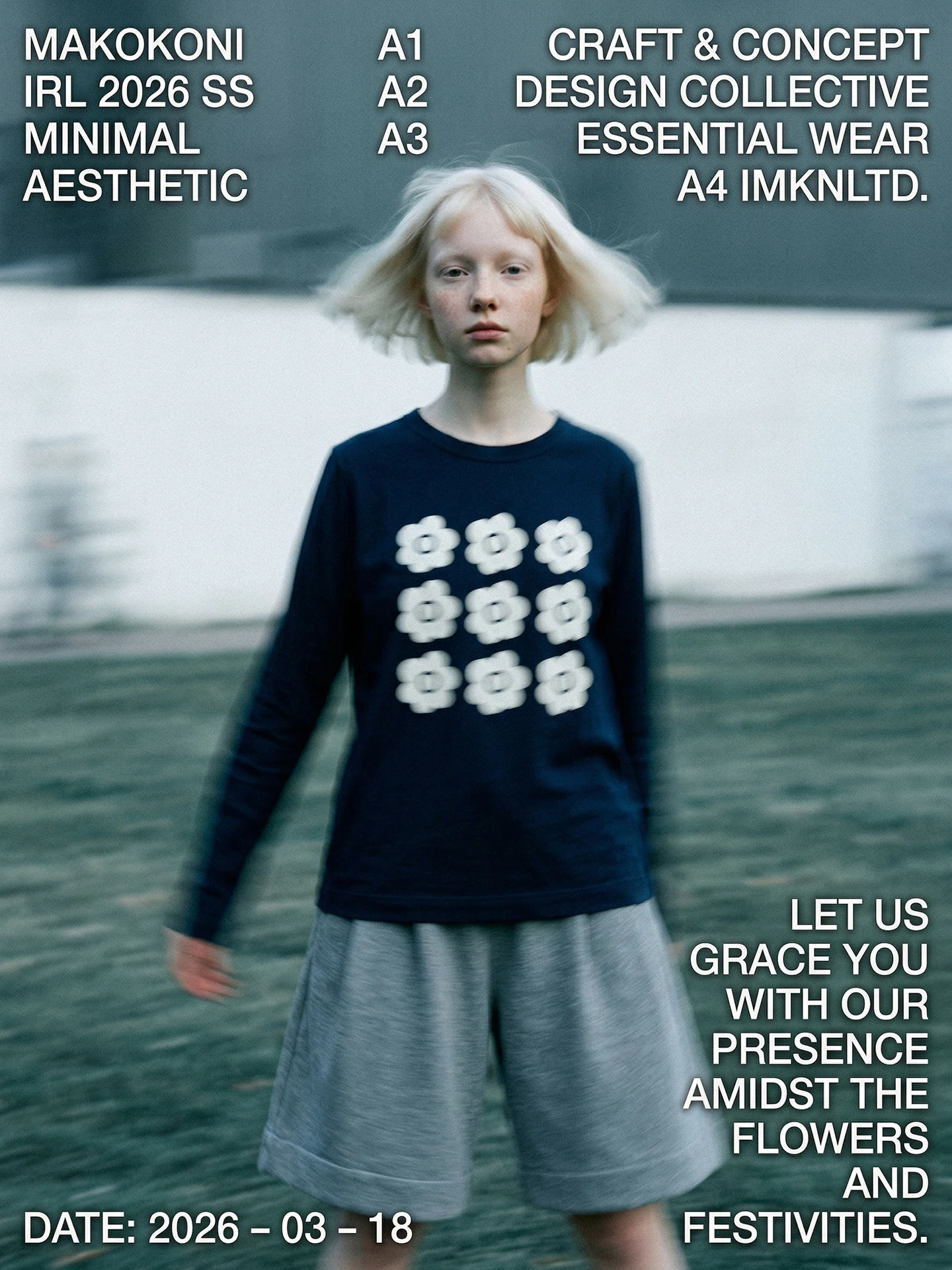 

imakokoni2026 Оригинальная весенняя хлопковая универсальная футболка с длинным рукавом и принтом, женская футболка в японском стиле, синяя, 265389