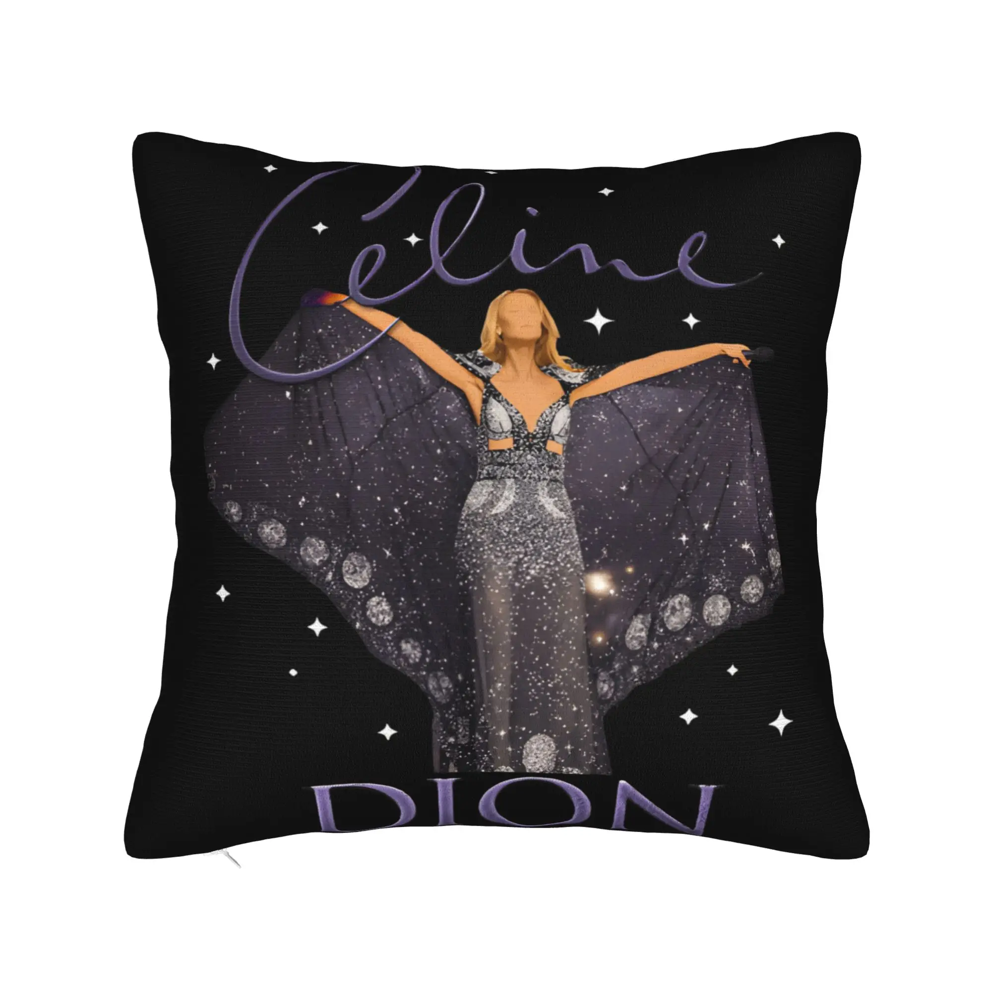 Pillow Case Celine Dion Celestial Grace Soft  Pillow Cover For Chair Sofa Home Decor Kawaii Pillowcases