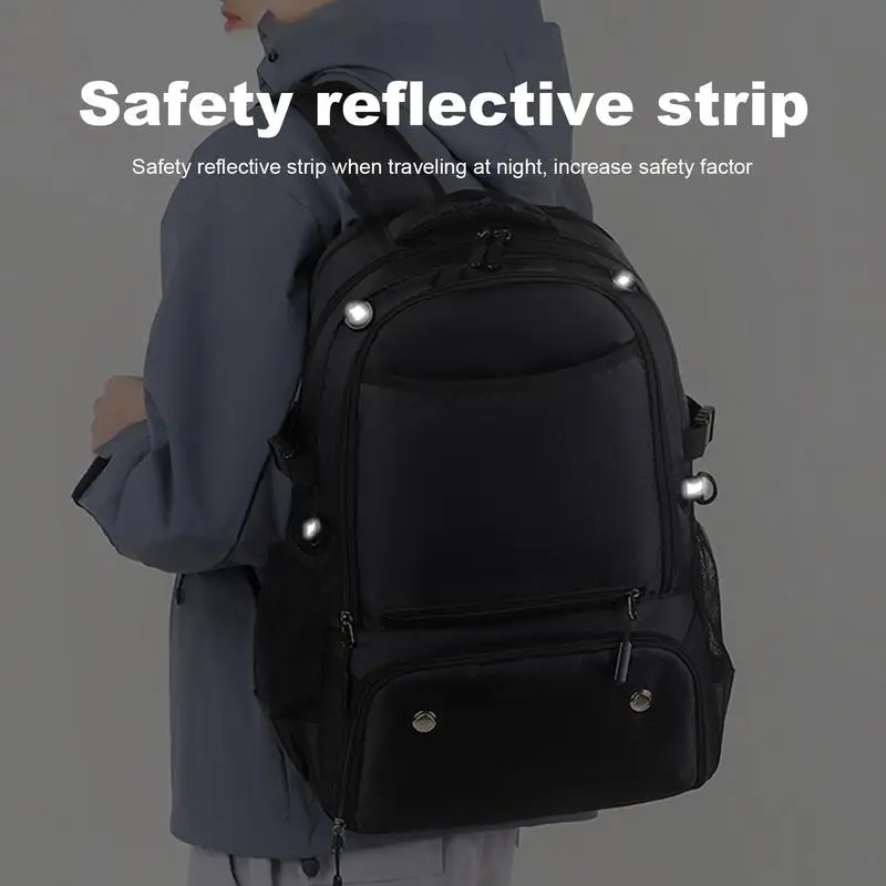 حقيبة كرة السلة مع منظم الكرة للجنسين، حقيبة تنظيم الكرة، حقيبة ظهر لكرة القدم مع عربة الأحذية للمنزل والرياضات الخارجية والمشي لمسافات طويلة