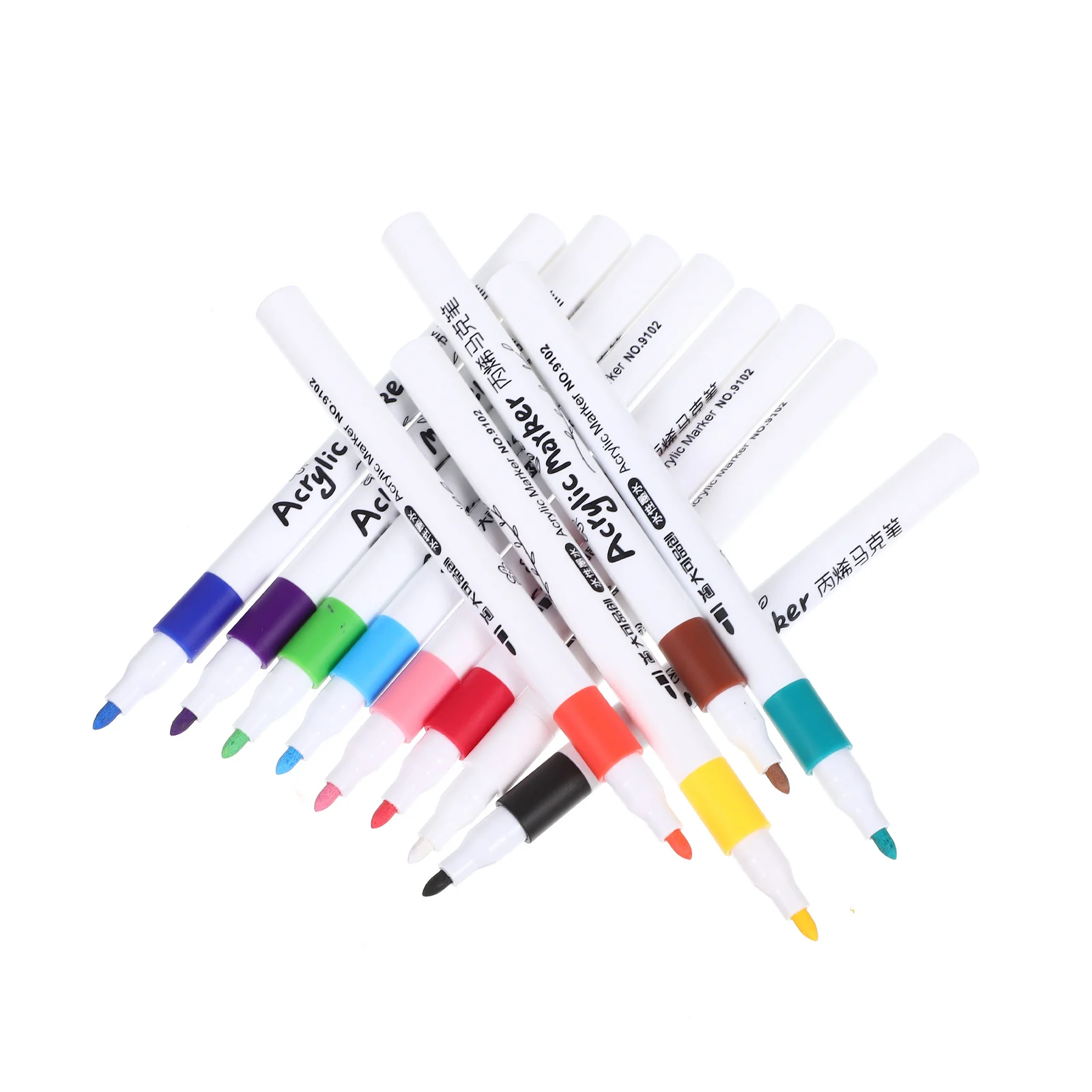 

12Pcs Drawing Markers for Art Painting Pens Smooth Writing on Multiple Surfaces Ideal for School Home Creative