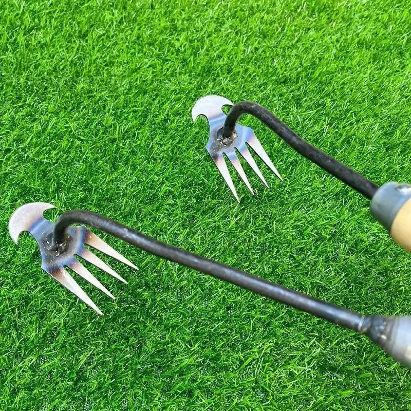 Hoe Weeding Artifact, Uprooting and Weeding Tools, Gardening Hoeing Rake, Manganese Steel Farm Tool, Small Hoe, Loosening Soil a image 2