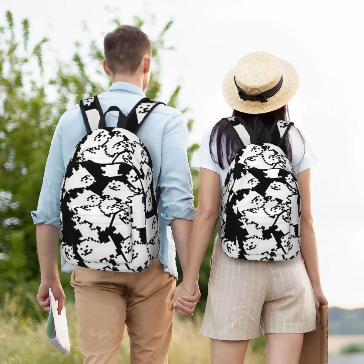 Undertale Annoying Dog Video Game Cute Student Backpack School Bag Hiking Travel Daypack for Boys Girls Bookbag Shoulder Bags